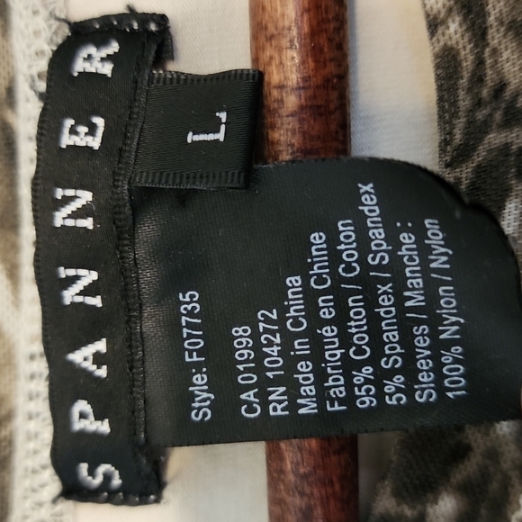 Grey taupe long sleeved top with sheer sleeves 👌 - Picture 3 of 4